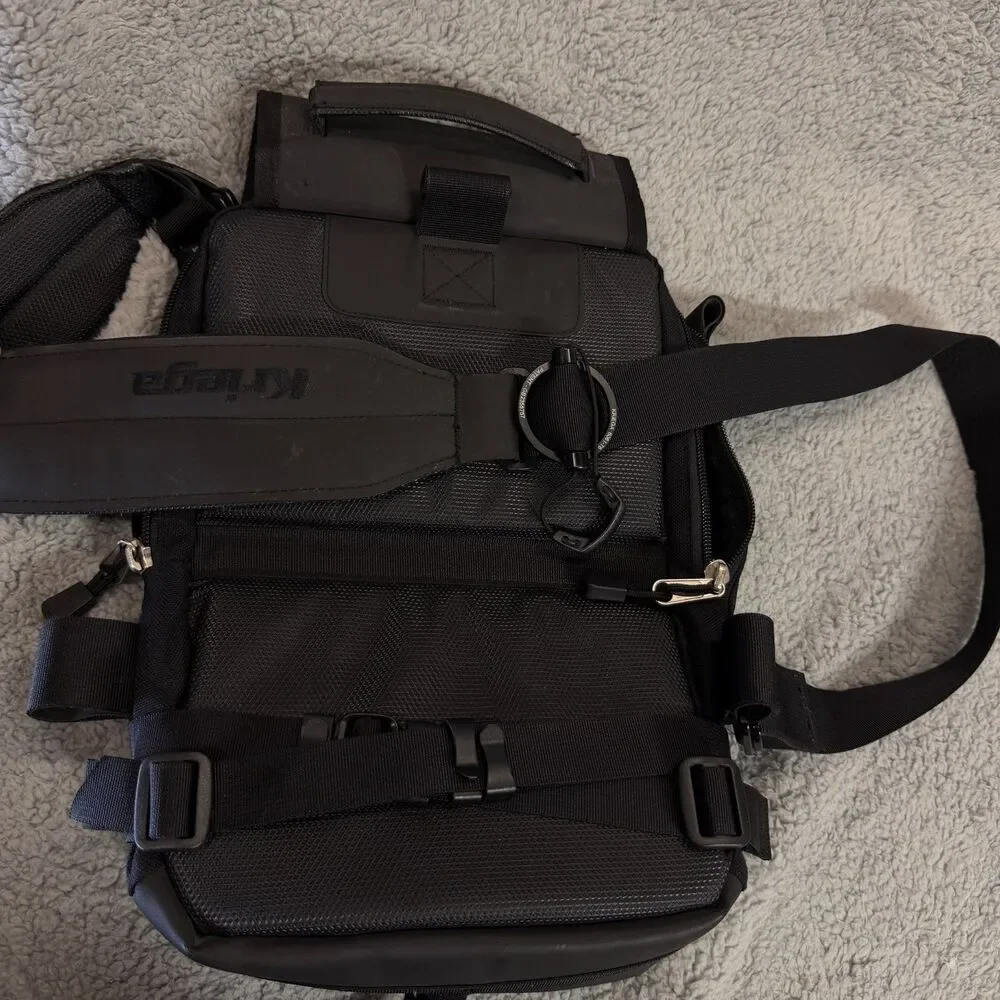 KRIEGA Sling EDC Waterproof Messenger Bag Black Motorcycle Riding Travel